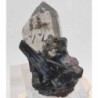 Tourmaline (Elbaite), on Quartz