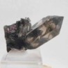 Tourmaline (Elbaite), on Quartz