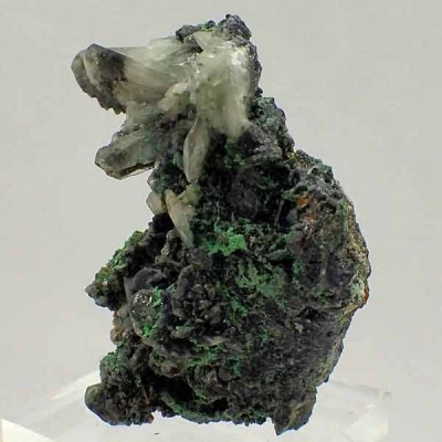 Cerussite with Malachite Mi457 Cerussite with Malachite Mi457