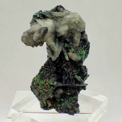 Cerussite with Malachite Mi457 Cerussite with Malachite Mi457