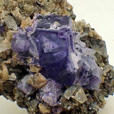 Arsenopyrite, Fluorite Mi423 Arsenopyrite, Fluorite Mi423