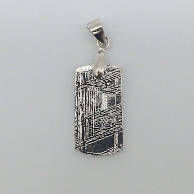 Meteorite in sterling silver pendant JCM43