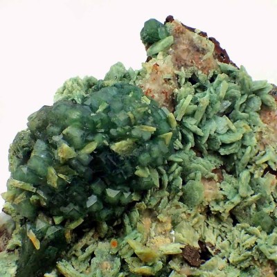 Fluorapophyllite, Celadonite Mi383 Fluorapophyllite, Celadonite Mi383
